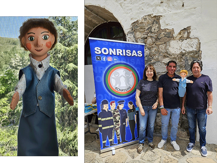 Títere donado a la Asociación Sonrisas de Zaragoza