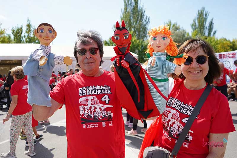 Títeres donados a “Jaca lucha contra Duchenne” 2025.  Fotografía: Rebeca Ruiz